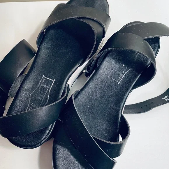 CULT 8 Yoox PLATFORM Genuine LEATHER ITALY style Comfort GRAPHIC DESIGN Black - Picture 5 of 8